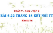 Bài 6.22 trang 18 Toán 7 Kết nối tri thức Tập 2